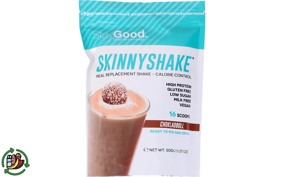 Staygood meal replacement skinnyshake m. Chokoladekuglesmag