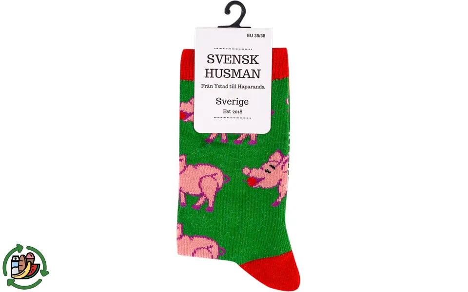 Swedish husman stockings christmas pig str. 31-34