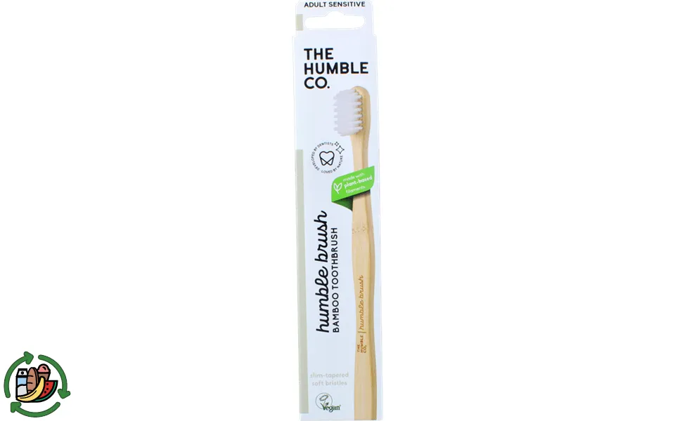 The Humble Co. Bambus Tandbørste Hvid Sensitive