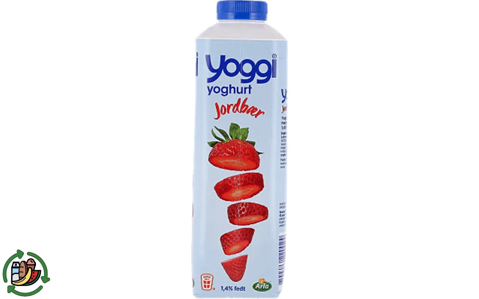 Strawberries yogurt yoggi