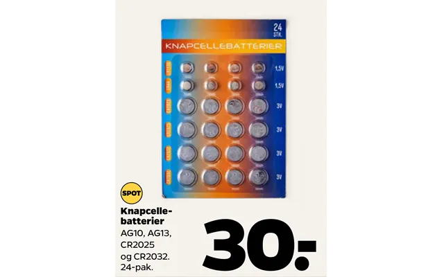 Knapcellebatterier product image