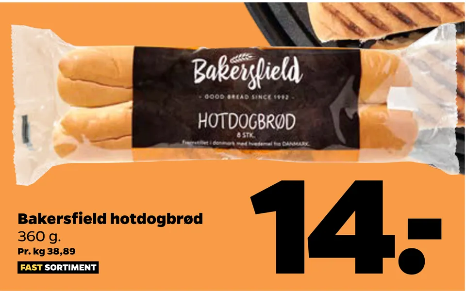 Bakersfield Hotdogbrød