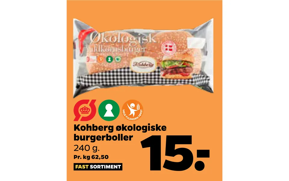 Kohberg organic burgerboller