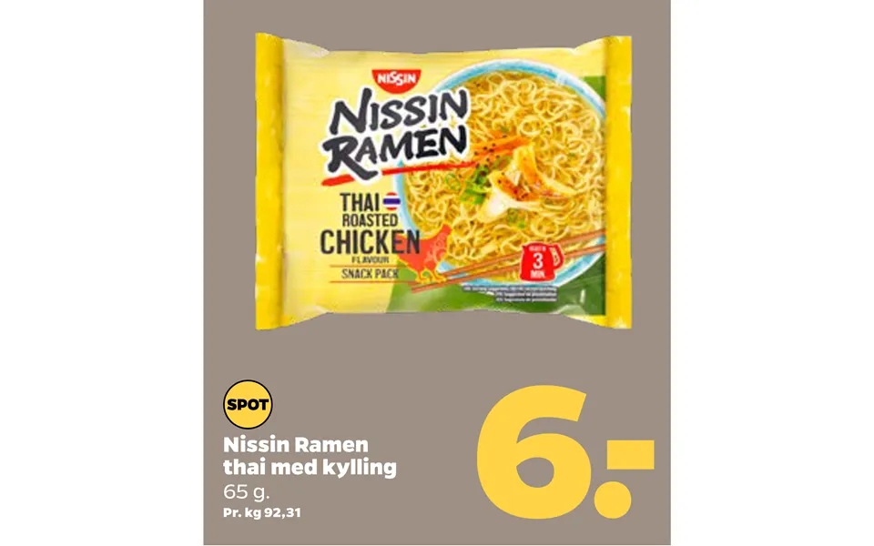 Nissin ramen thai with chicken