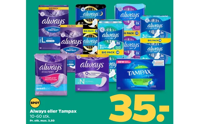 Always Eller Tampax product image