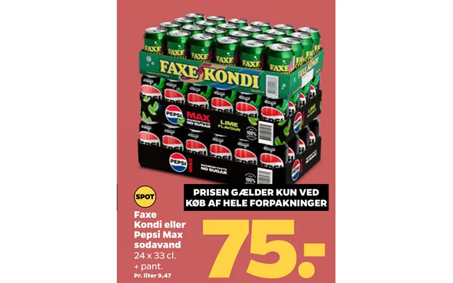 Fax physical or pepsi max soda product image