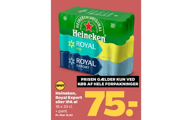 Heineken, Royal Export Eller Ipa Øl product image