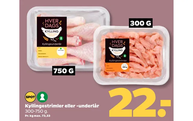 Kyllingestrimler Eller -underlår product image