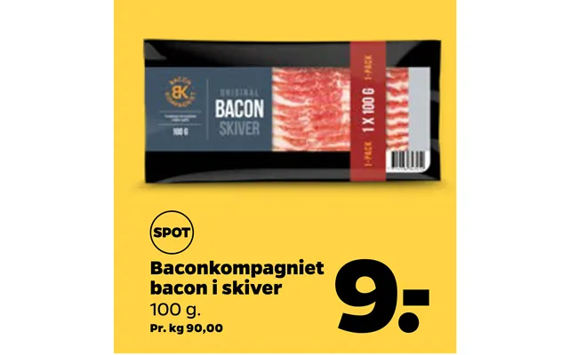 Baconkompagniet bacon in slices product image