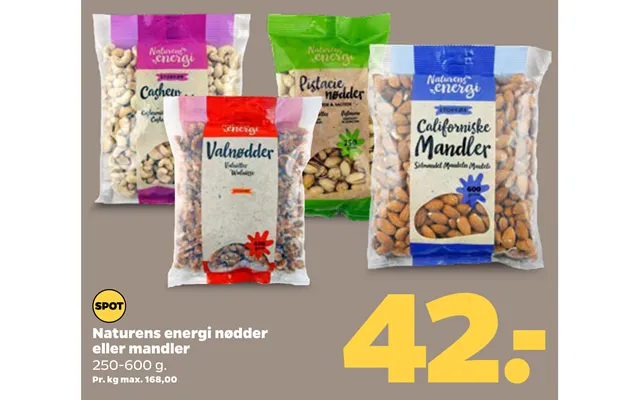 Naturens Energi Nødder Eller Mandler product image