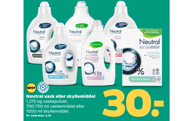 Neutral Vask Eller Skyllemiddel product image