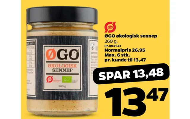 Øgo Økologisk Sennep product image