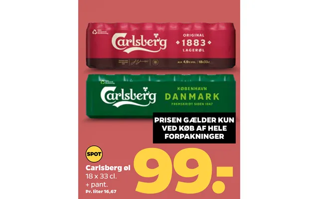 By purchase of throughout carlsberg beer product image