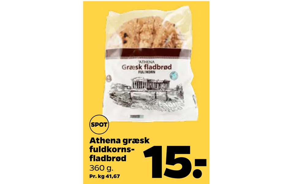 Athena Græsk Fuldkornsfladbrød