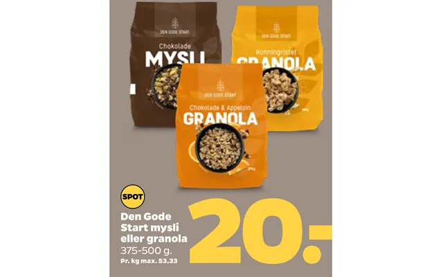 It good start muesli or granola product image