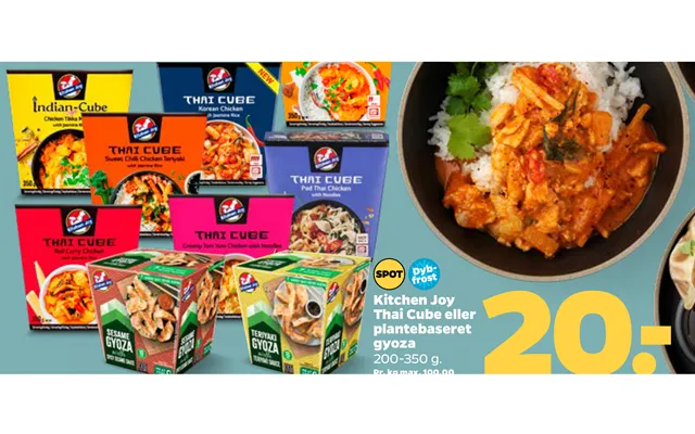 Kitchen Joy Thai Cube Eller Plantebaseret Gyoza product image