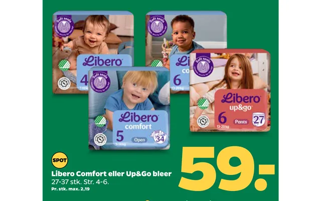 Libero Comfort Eller Up&go Bleer product image