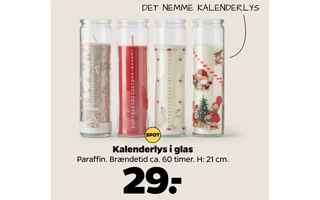 Kalenderlys I Glas product image