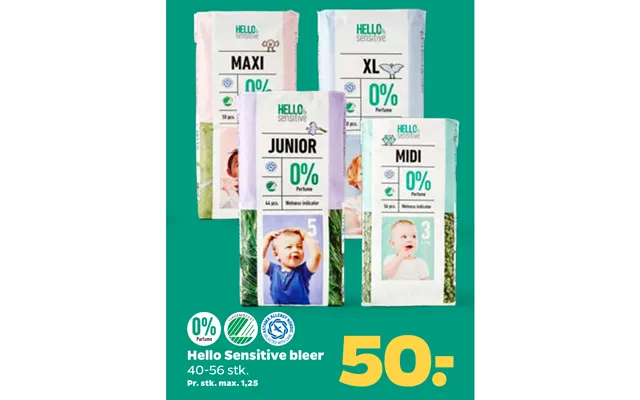 Hello sensitive diapers product image