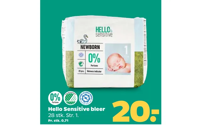 Hello sensitive diapers product image