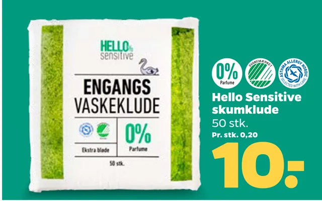 Hello Sensitive Skumklude product image