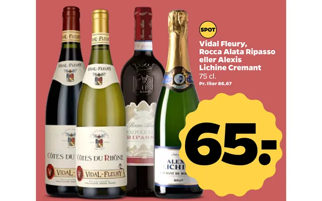 Vidal Fleury, Rocca Alata Ripasso Eller Alexis Lichine Cremant product image