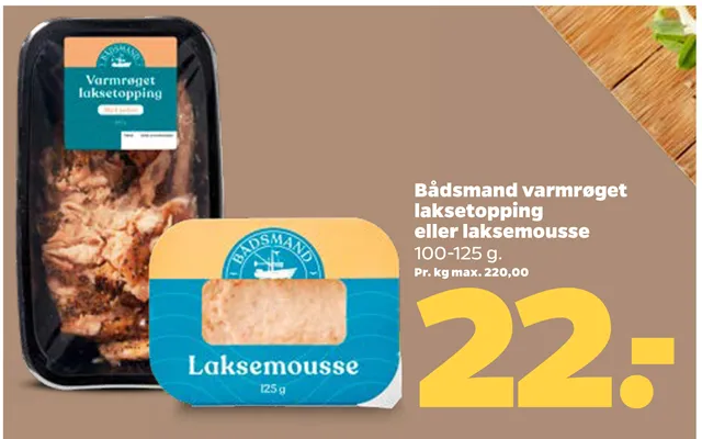 Bådsmand Varmrøget Laksetopping Eller Laksemousse product image