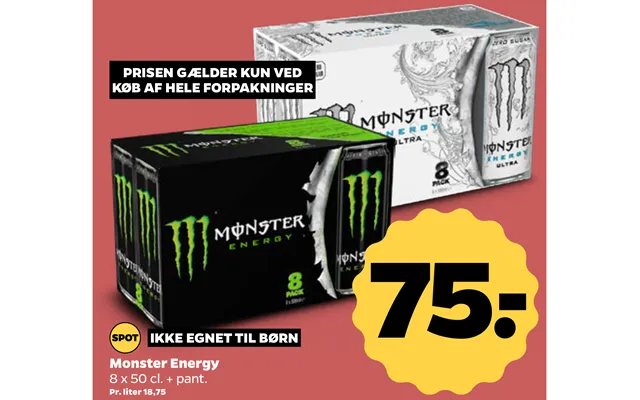 Not suitable to children monster energy product image