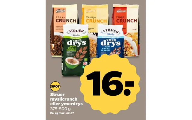 Struer myslicrunch or junket sprinkle product image