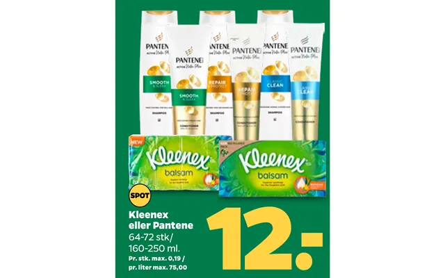 Kleenex or pantene product image