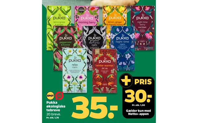 Pukka Økologiske Tebreve product image