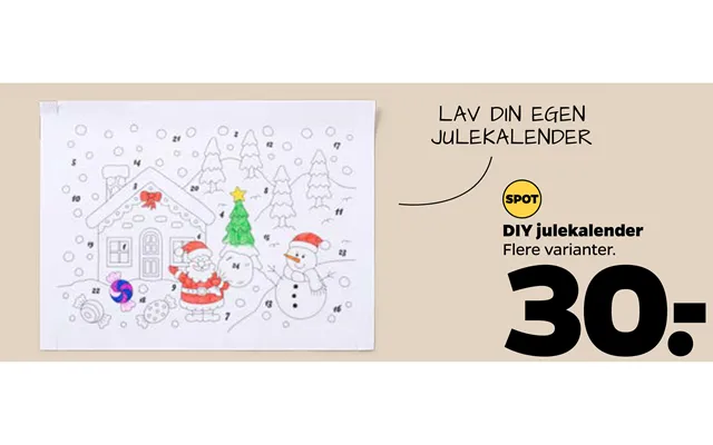 Diy advent calendar product image