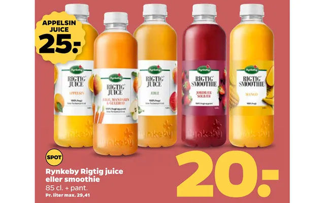 Rynkeby Rigtig Juice Eller Smoothie product image