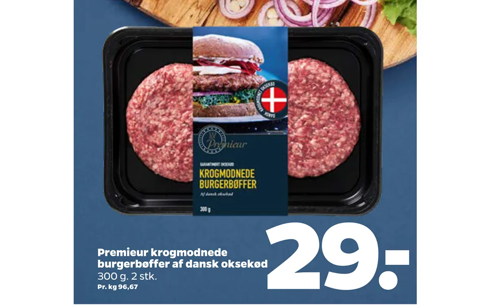 Burgerbøffer Af Dansk Oksekød