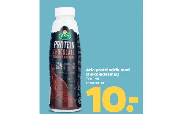 Arla protein drink with chocolate flavor product image