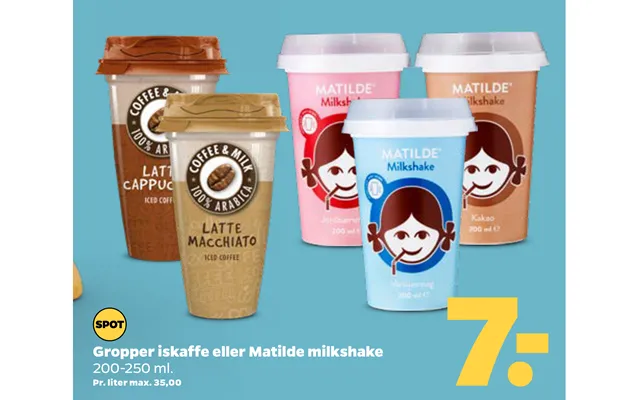 Gropper iced coffee or matilde milk shake product image
