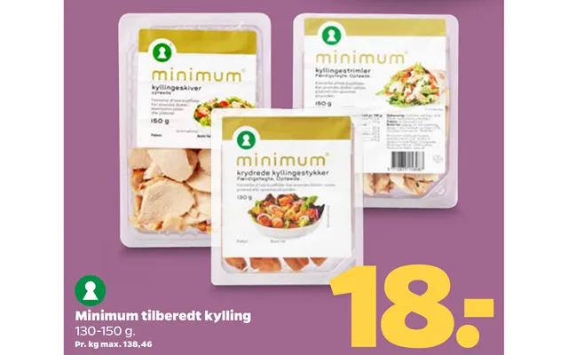 Minimum prepared chicken product image