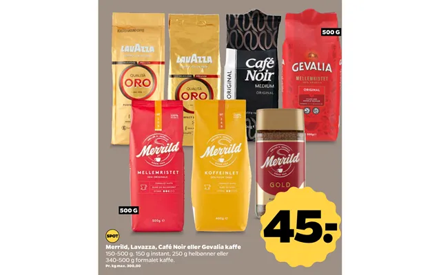 Douwe Egberts, Lavazza, Cafe Noir Or Gevalia Coffee product image