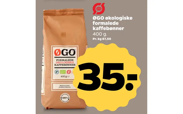 Øgo Økologiske Formalede Kaffebønner product image