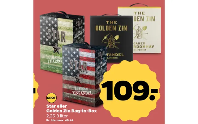 Star Or Golden Zin Bag-in-box product image