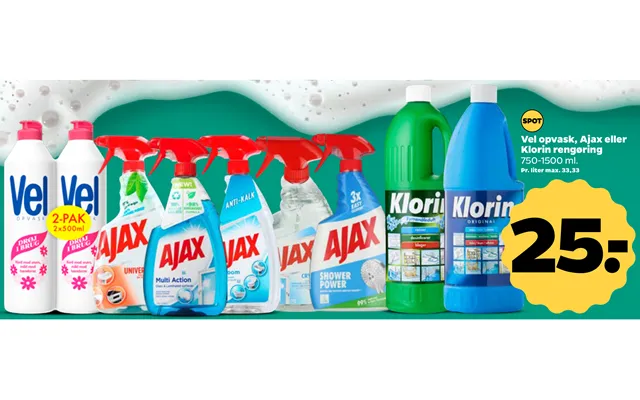 Vel Opvask, Ajax Eller Klorin Rengøring product image