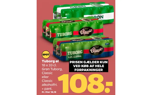 By purchase of throughout tuborg beer product image