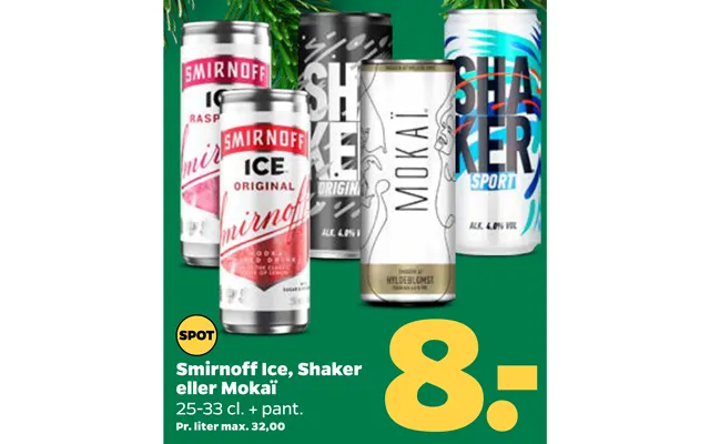 Smirnoff Ice, Shaker Eller Mokaï product image