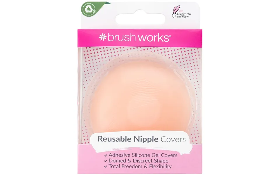 Brushworks Reusable Silicone Nipple Covers 1 Pair
