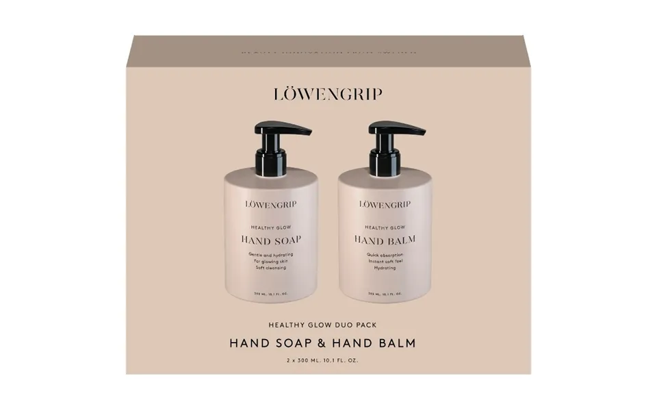 Lowengrip healthy glow hand soap & hand balm kit