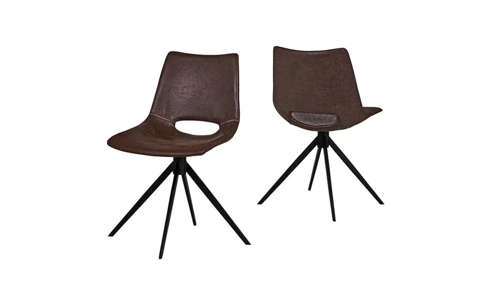 Cayman dining chair - dark brown with swivel - canett