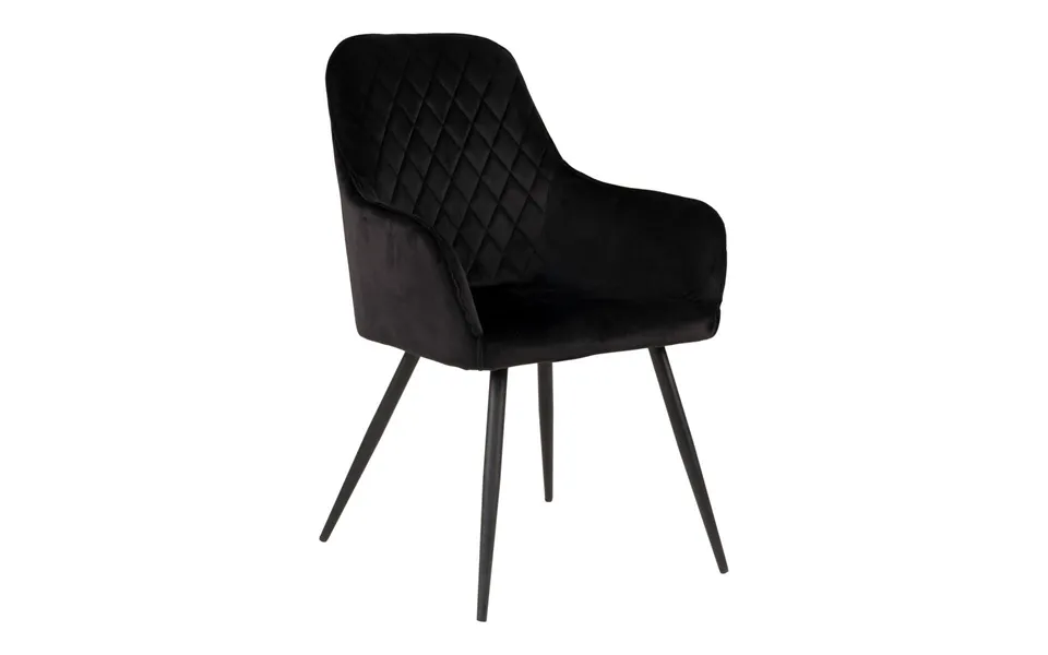 Harboring dining chair - black velours, norliving