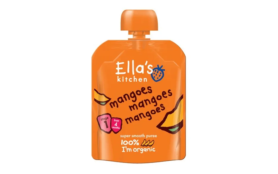 Baby food mango 4 months organic ellas - 70 gram