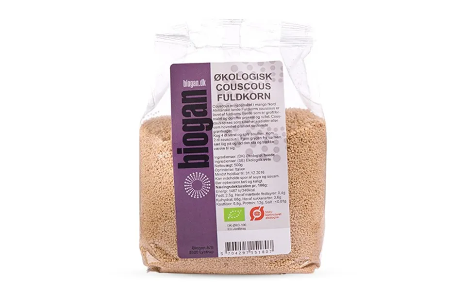 Couscous Fuldkorn Økologisk - 500 Gram