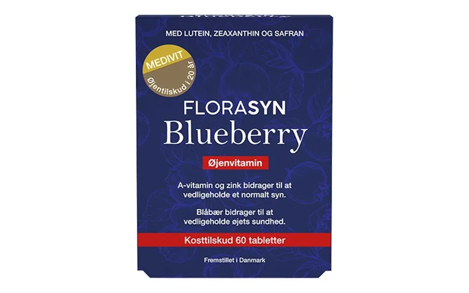 Florasyn Blueberry - 60 Tabletter